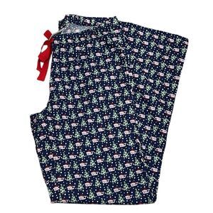 Vineyard Vines Santa Whale Stretch Cotton Lounge Pants XS